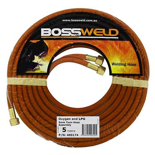Bossweld Oxygen/LPG Twin Hose Assembly - 5m