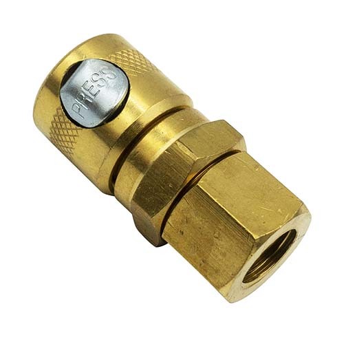 Champion B310F Airline 1/4" Female Coupling Brass (Jamec) - Box of 3