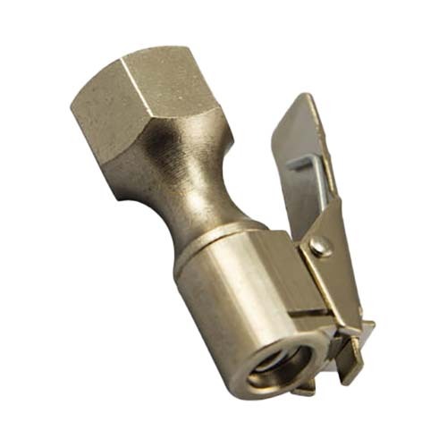 Champion Airline Air Tyre Chuck Clip Type 1/4" Female Brass/Steel - Pack of 3