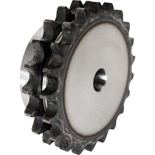 40-2-25 Tooth ASA 1/2" Pitch Duplex Pilot Bore Sprocket