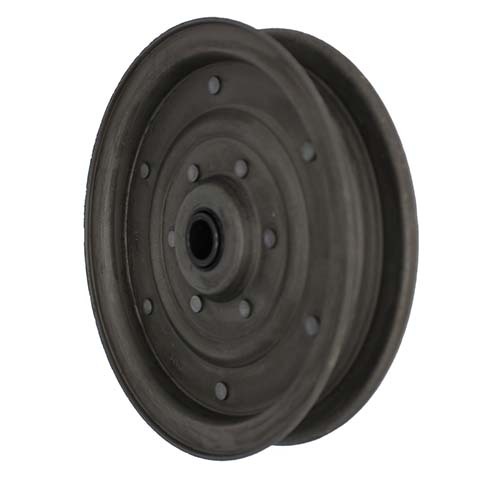 Aetna Idler Pulley Flat Flanged Zinc w/ Oil Dip 6" OD x 5/8" ID x 1" Wide