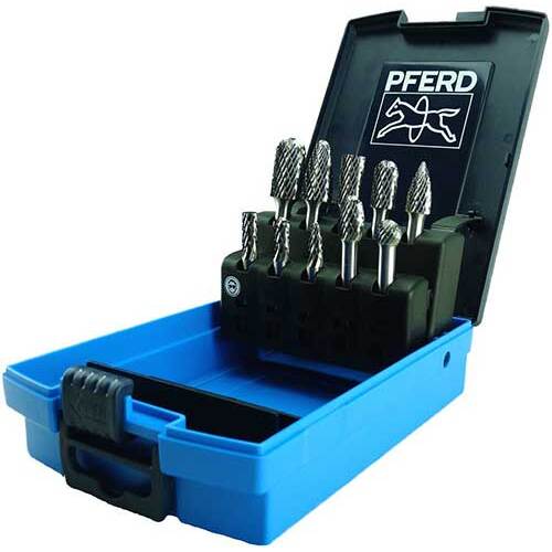 Pferd Burr 10pc Set 6mm Shank Tungsten Carbide General Purpose 26005691