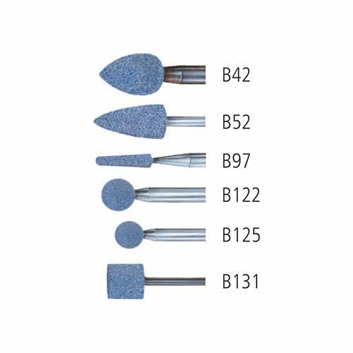 Pferd Mounted Point B Ceramic Blue 3 x 10mm 80 Grit 35157281 - Pack of 10