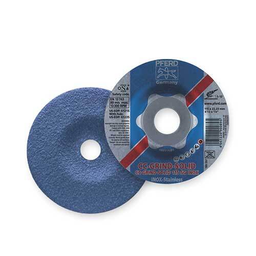 Pferd Solid Inox Grinding Wheel 115mm SG 64186115 - Pack of 10
