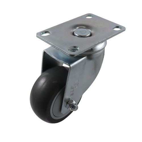 EasyRoll 75mm Urethane Swivel Plate Mount Castor G6 80 kg  G62AZ45K75