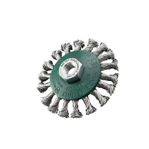 SIT Stainless Steel Twist Knot Conical Brush 95mm x M10  BCZ95.02SS