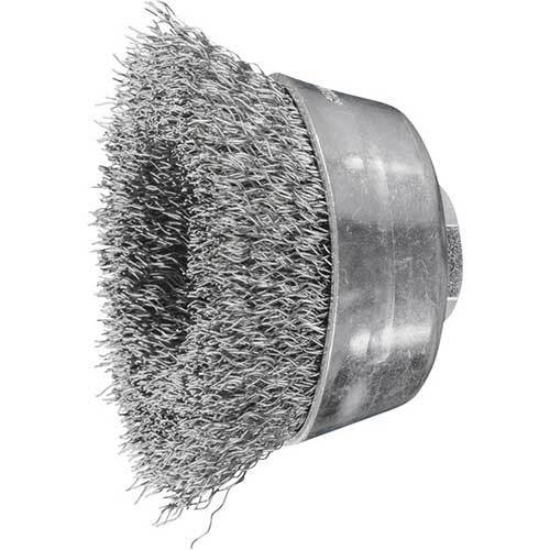 Pferd Cup Brush Crimped Wire Inox 60mm M14 43468905