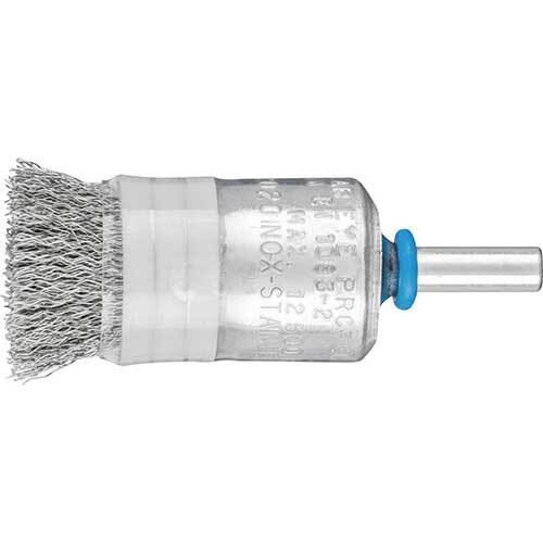Pferd Pencil Brush Mounted Crimped Inox 20 x 20mm 43213004 - Pack of 10