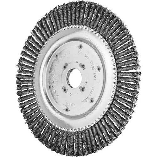 Pferd Wheel Brush with Arbor Twist Knot Steel RBG 178 x 6mm 43303804 - Pack of 10