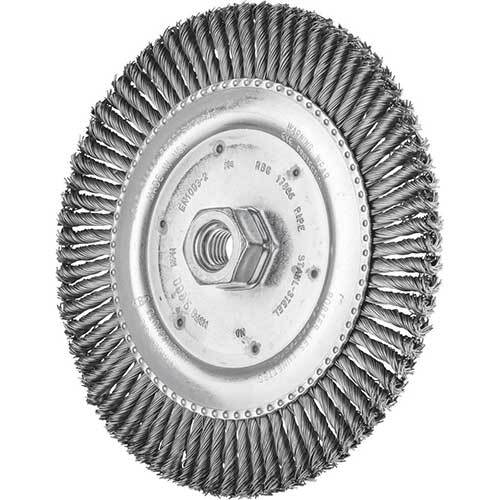 Pferd Wheel Brush with Arbor Twist Knot 178 x 6/M14 43303805 - Pack of 10
