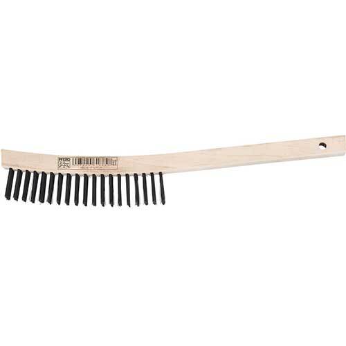 Pferd Hand Scratch Brush Steel Wooden Long Handle HBU LH 350mm 43673011 - Pack of 10