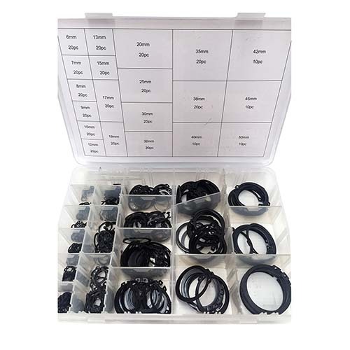 Workshop Buddy External Circlip Grab Kit (6mm - 50mm), 360 Pieces