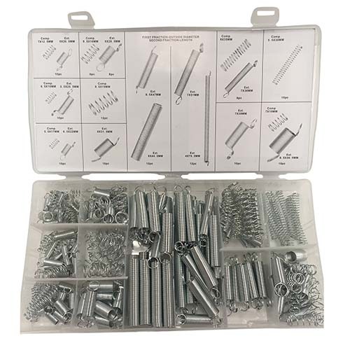 Workshop Buddy Spring Grab Kit (5x20.5 - 4.5x44.5mm / 7x12.5 - 9.5x17mm), 200Pcs