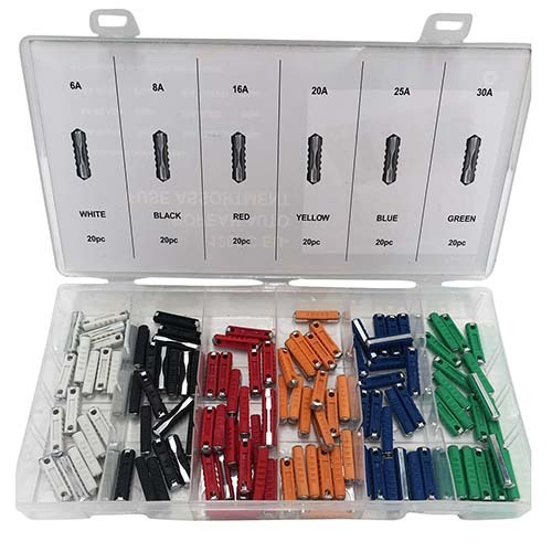 Workshop Buddy European Auto Fuse Grab Kit (5 - 30Amp), 120 Pieces