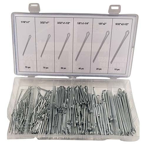 Workshop Buddy Cotter/Split Pin Grab Kit (1/16 - 5/32 x 2-1/2"), 280 Pieces