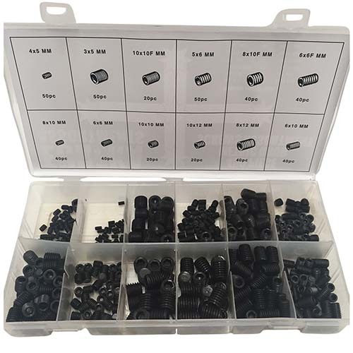 Workshop Buddy Grub Screw Metric Grab Kit (4 x 5mm - 10 x 12mm), 450 Pieces