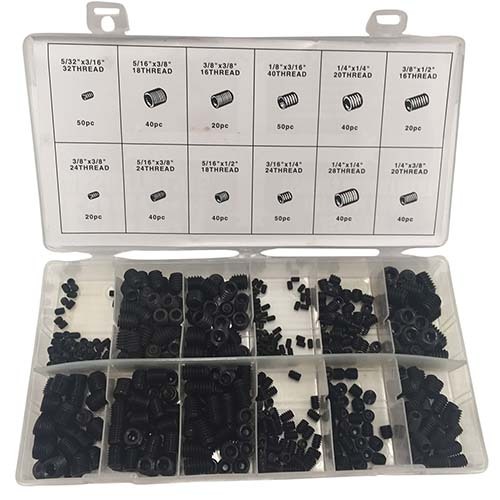 Workshop Buddy Grub Screw Imperial Grab Kit (5/32 x 3/16 - 3/8 x 1/2"), 450Pcs