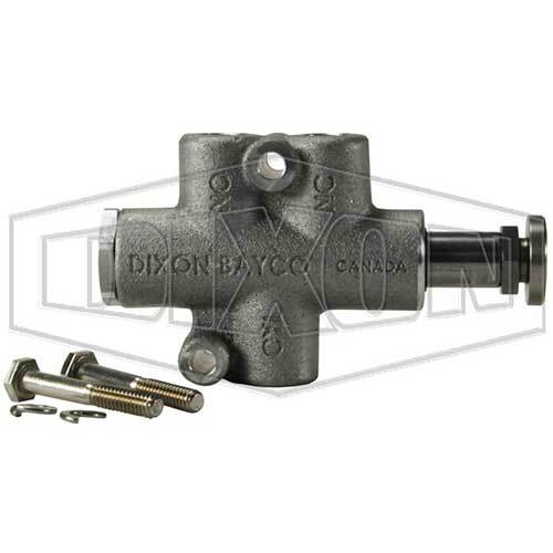 Dixon Air Interlock Valve Button Plunger Heavy Duty Pneumatic 1" - Aluminum