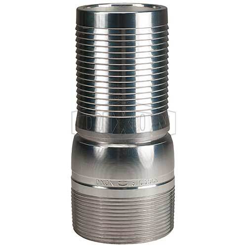 Dixon King Crimp Style Combination Nipple Threaded End 4" Hose ID