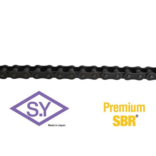 SY 40SB ASA Roller Chain Side Bow Simplex 1/2" Pitch - Box of 10 Foot