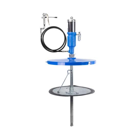 Macnaught P58 Maxilube Heavy Duty Air Operated Grease Pump W/Gun, Lid & Follower