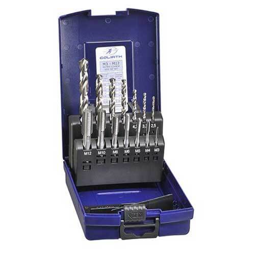Goliath EMDSX10T M3 - M12 Metric Tap and Drill Set - HSS