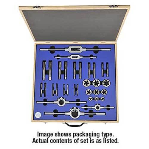 Goliath ETDS1812BSPT 1/8" - 1/2" BSPT Tap and Die Set - HSS