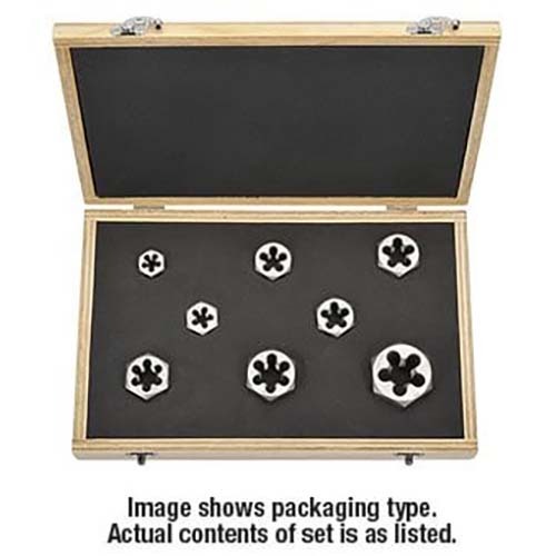 Goliath EDN1434W 1/4" - 3/4" BSW Die Nut Set - HSS