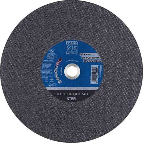 Pferd High Speed Portable Cut-Off Wheel Engine Driven Steel 300 x 4 x 20mm - Pack of 20