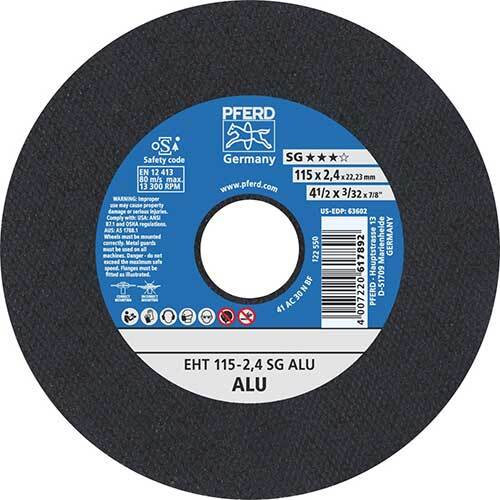 Pferd Flat Cut-Off Wheel Premium Aluminium 115 x 2.4mm 61340550 - Pack of 25
