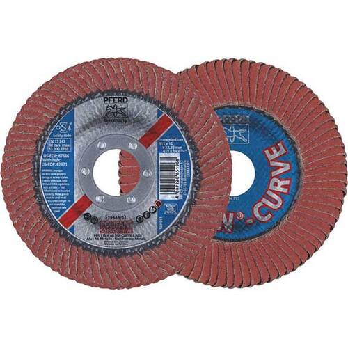 Pferd Polifan Flap Disc SGP Aluminium Oxide - Curve L 115mm - Pack of 10