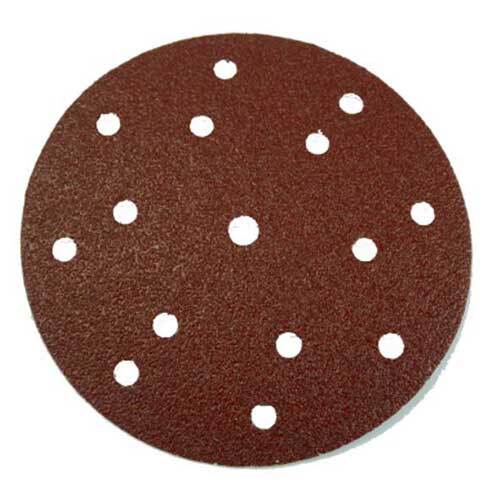 Pferd Velstick Paper Disc 15 Hole Al Oxide Stearated 150mm 40 Grit - Pack of 50