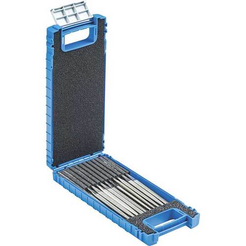 Pferd 15842112 Diamond Needle File Kit DF 4211 126 Grit, 11 Pieces