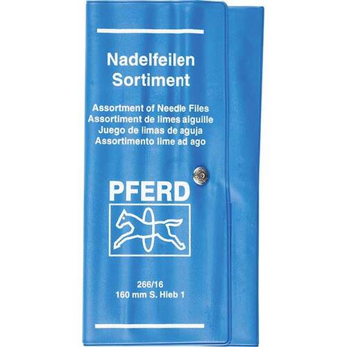 Pferd 12704082 160mm (6 1/4") Needle File Set C1, 12 Pieces