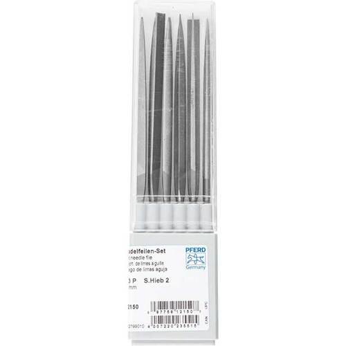 Pferd 12799010 160mm (6 1/4") Needle File Set C2, 12 Pieces