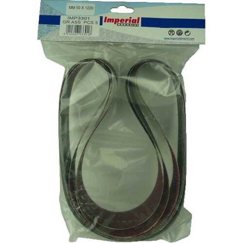 Pferd Mini Linishing Belts - Aluminium Oxide 50 x 914mm 40 Grit - 3/Pack