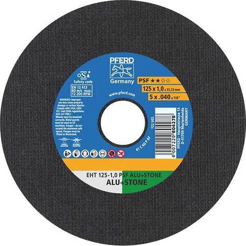 Pferd Flat Cut-Off Wheel Ultra Thin GP - Alu + Stone 125 x 1.0mm - Pack of 25