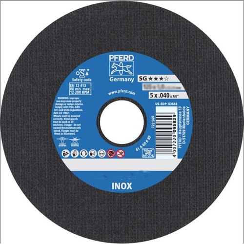 Pferd Cut-Off Wheel Premium Depressed-Centre Inox SS 125 x 2.4mm - Pack of 25