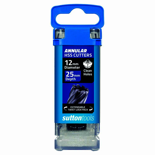 Sutton 12 x 25mm Annular Cutter - High Speed Steel (HSS)
