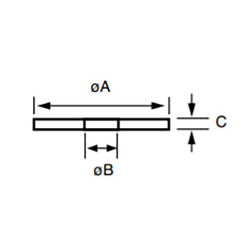 Mackay Recessed Flange Steel Washer M181550C