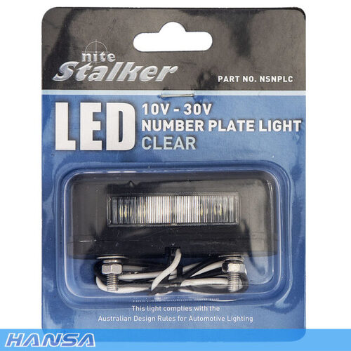 Hansa NSNPLC Nite Stalker Number Plate Light Clear