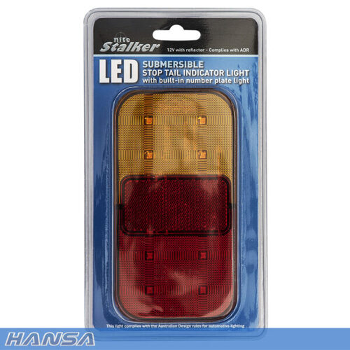 Hansa NSTLNP12 Nite Stalker LED Trailer Light With Number Plate 12V