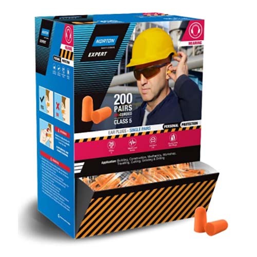 Norton  Earplug Uncorded Disposable Class 5 26dB - Box of 200