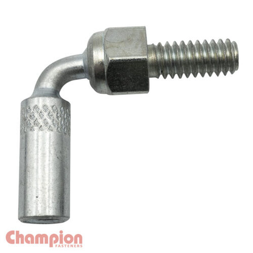 Champion CL10 Linkage Light Weight 90° 1/4" UNF Zinc Plated Steel
