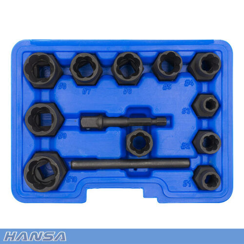 Hansa HHES-1 Hex Extractor Set, 13 Pieces