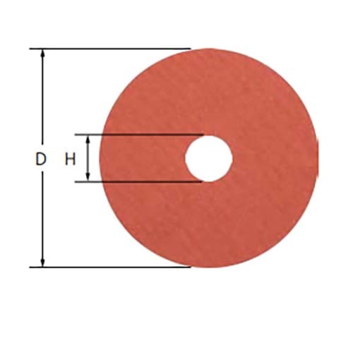 Pferd Resin Fibre Disc Al Oxide COOL Unslotted 100mm 120 Grit - Pack of 25