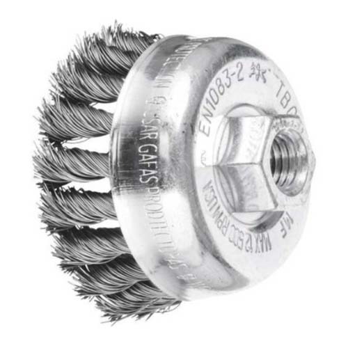 Pferd Cup Brush Twist Knot Steel TBG Universal 65mm M14 x 2mm Thread 47701009