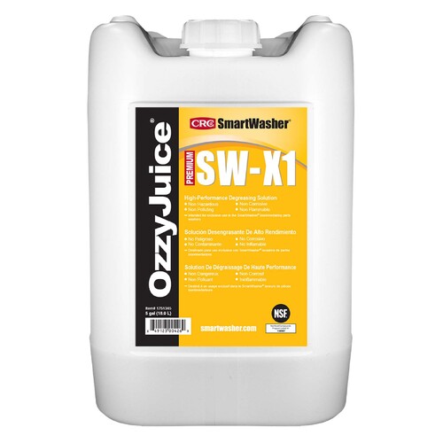 CRC SmartWasher OzzyJuice High Performance Degreasing Solution  SW-X1, 18.9L