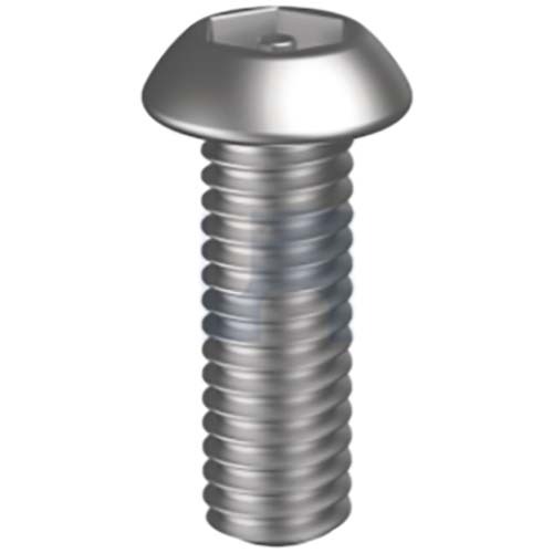 M4 x 8mm Security Screw Socket Button Post Hex 304 Stainless Steel - Pack of 100