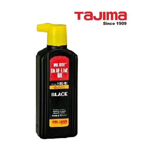Tajima Ink-Rite Snap Line Ink Quick-Dry Black 180ml